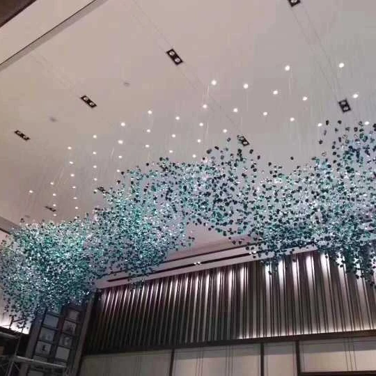 Popular luxury modern large ceiling crystal pendant lamp chandelier lighting