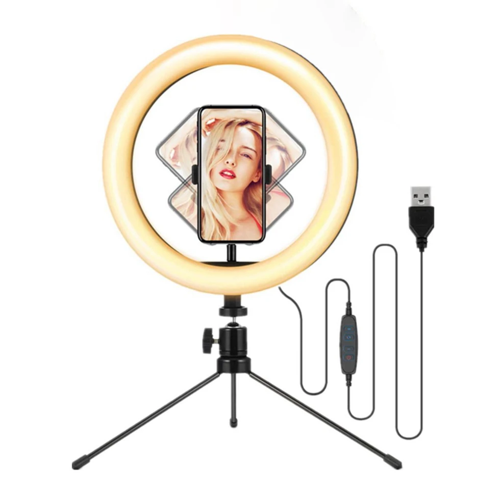 Where Can I Buy A Selfie Ring Light Stick Tripod With Celular Universal 3 Color Clip Warm Lights Led Circle Usb Make-Up