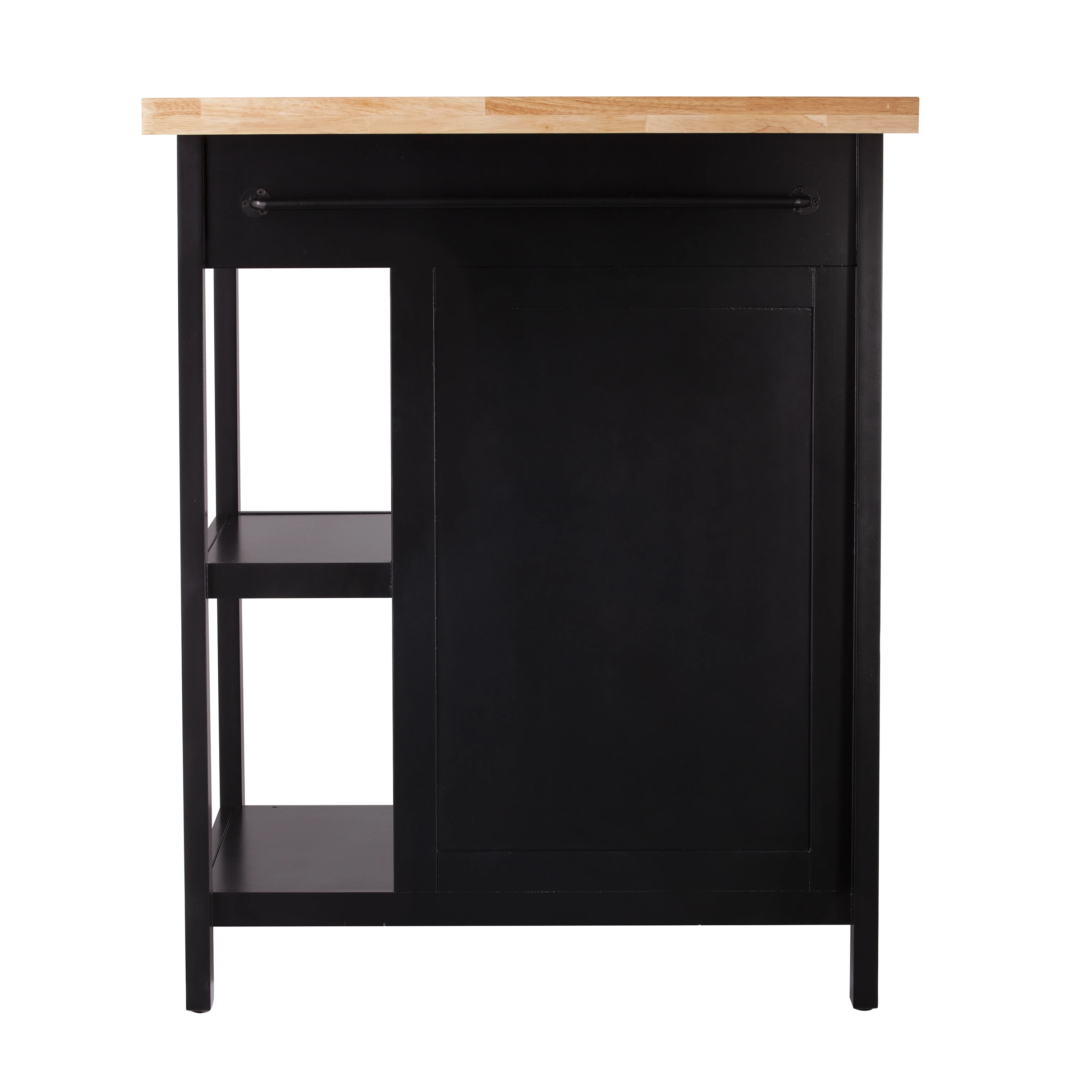 
High Quality Modern Solid Wood Top Stationary Small Kitchen Island 