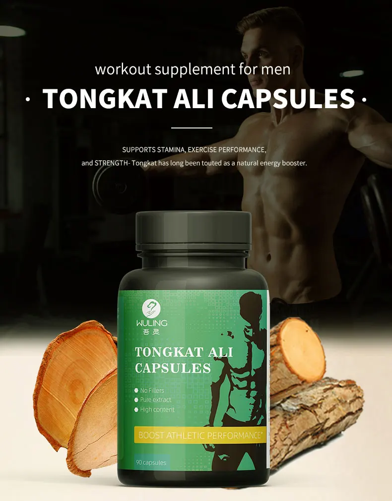 100 Organic Pure Tongkat Ali Capsules Herbal Extract Powder Bottle Package Buy Pure Tongkat 9471