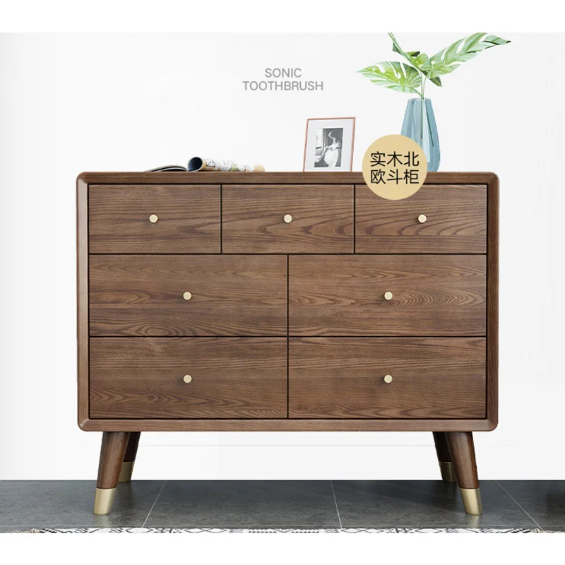 product-China Wholesale Fair Price bedroom living room soild wooden 7drawers Chest of Drawers Design-1