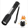 High power waterproof multi-function tactical adjustable focusing long-range 18650 rechargeable LED flash light with fire start