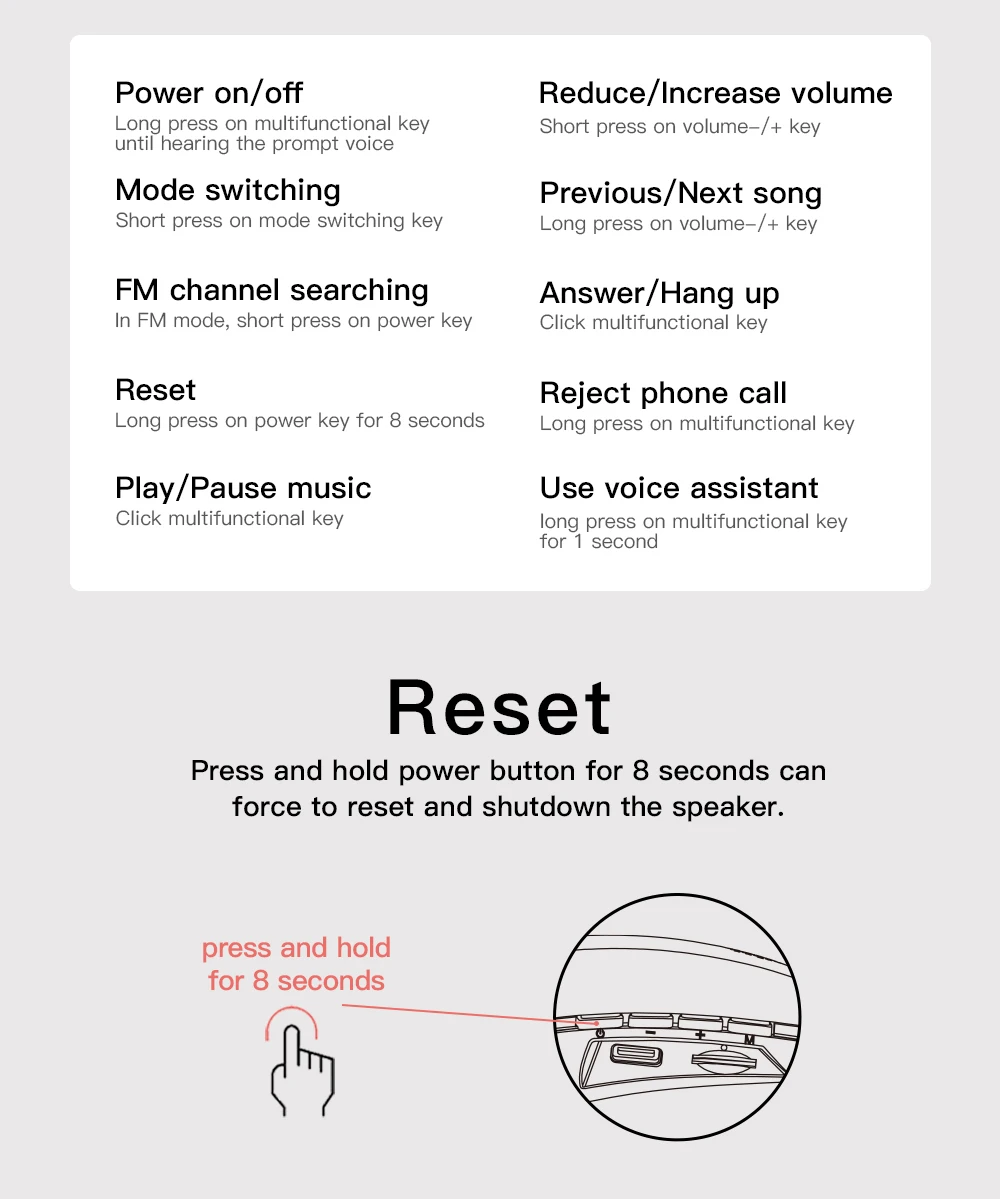 Bluedio HS Professional Portable Powerful Bass Wireless Speakers Neckband Speaker Microphone With Bass FM Radio SD card Slot - ANKUX.COM
