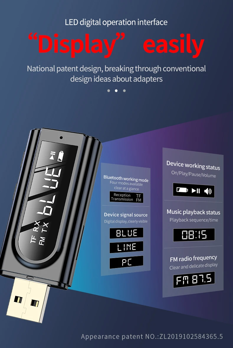 bluetooth car kit player fm transmitter