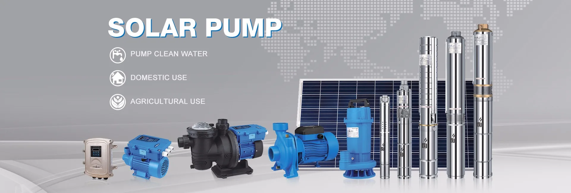 10 hp submissive 40hp solar pump 5000 watt 75metter 48v/12 volt water pump solar system