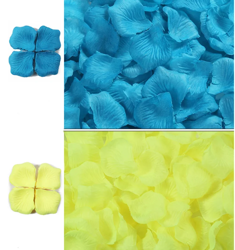 Multiple Colour Artificial Pink Rose Petals Wedding Flowers For Wedding