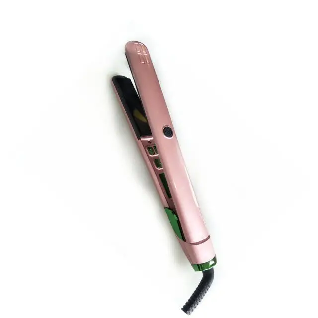 China Private Label Electric Brush Tourmaline Titanium Ceramic Steampod Flat Iron Professional Steam Hair Straightener