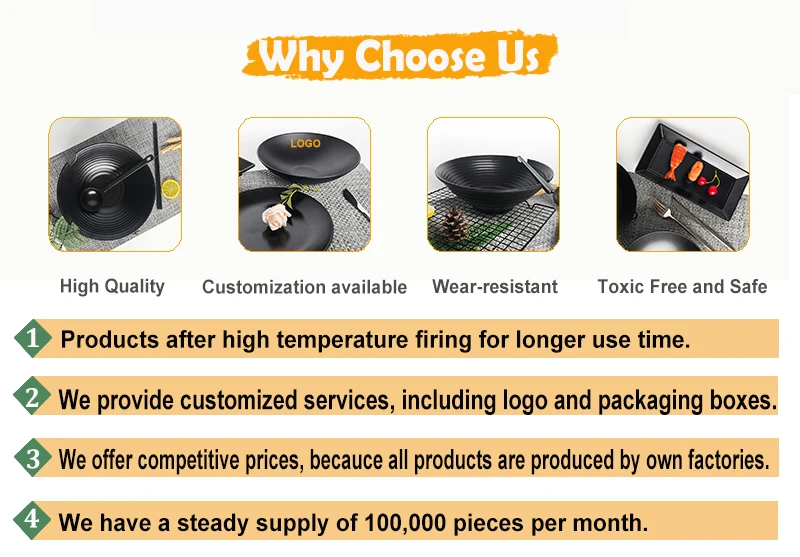 Good Quality Melamine Dinner Set Black Melamine Bowl Melamine Plates