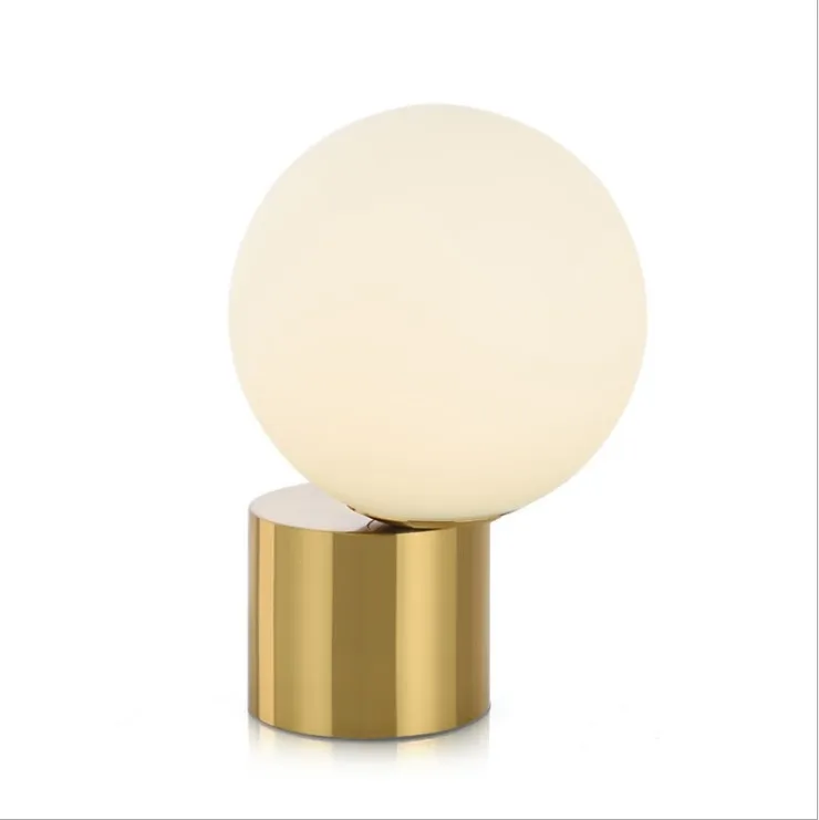 Nordic study personality hotel minimalist glass ball art modern desk lamp