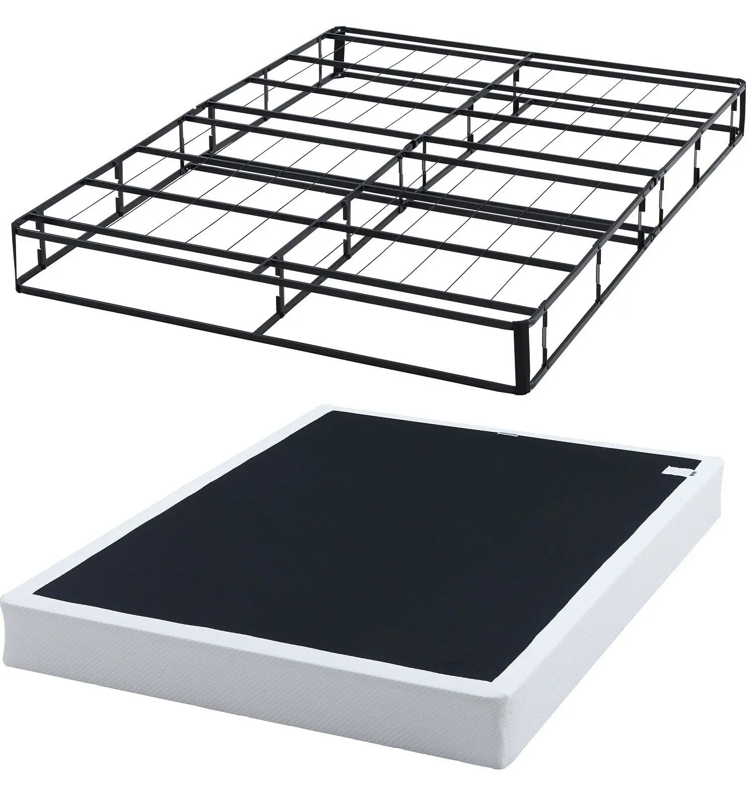 Halffold Metal Box Spring Queen Twin Full King Size Mattress Bed