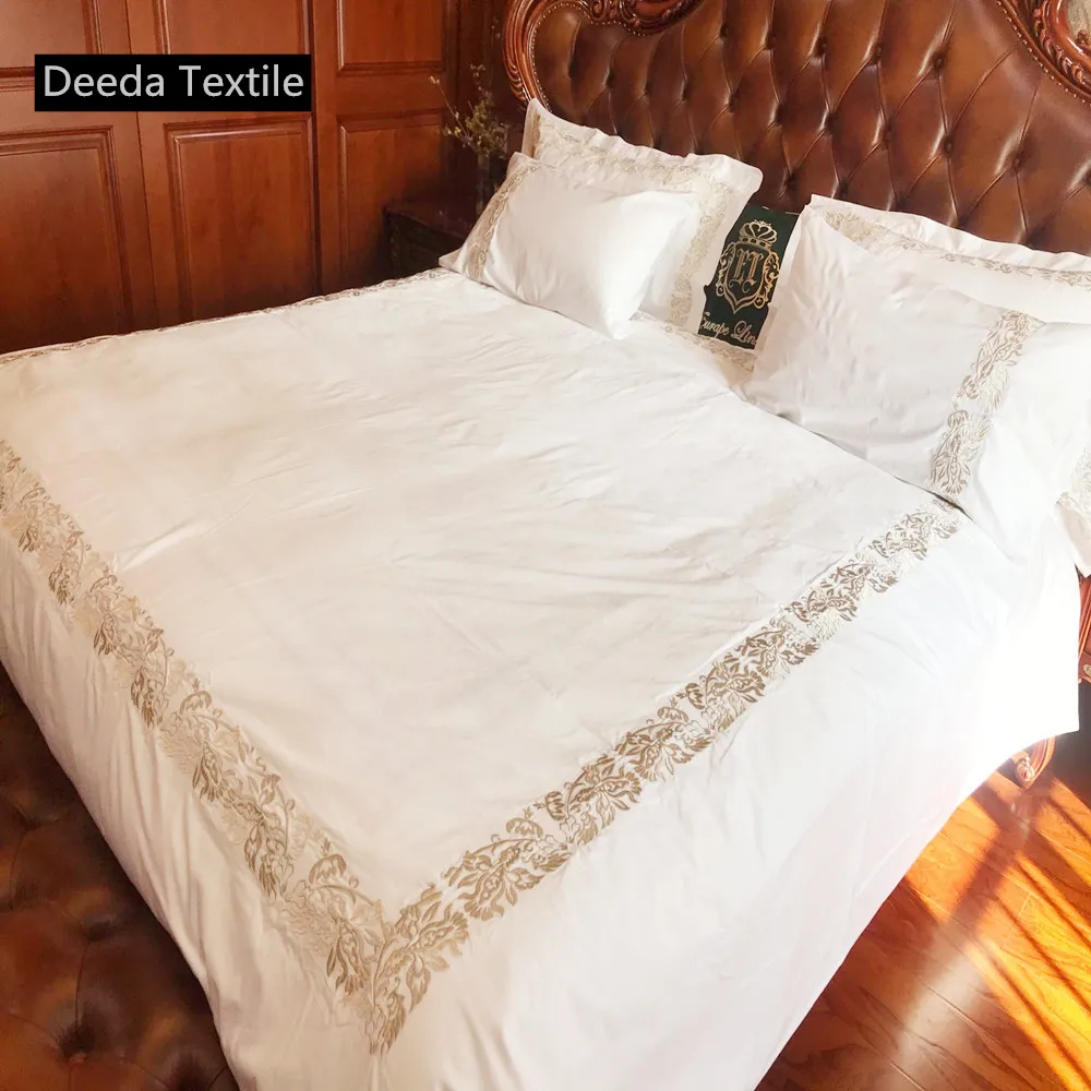 Deeda Factory 80s Hilton Luxury 100 Extra Long Staple Cotton Embroidery Hotel Bed Linen Buy 80s Hilton Embroidery Hotel Bed Linen