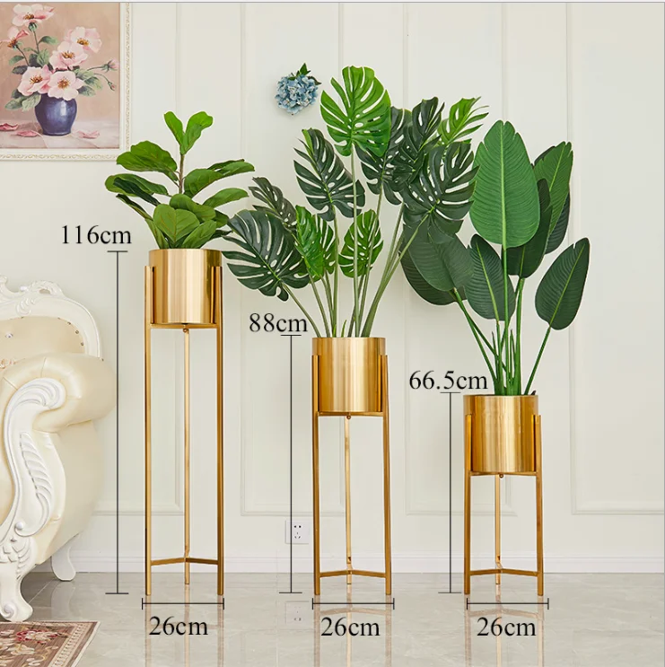 Super Large Tall Home Goods Decorative Artificial Flower Metal Floor