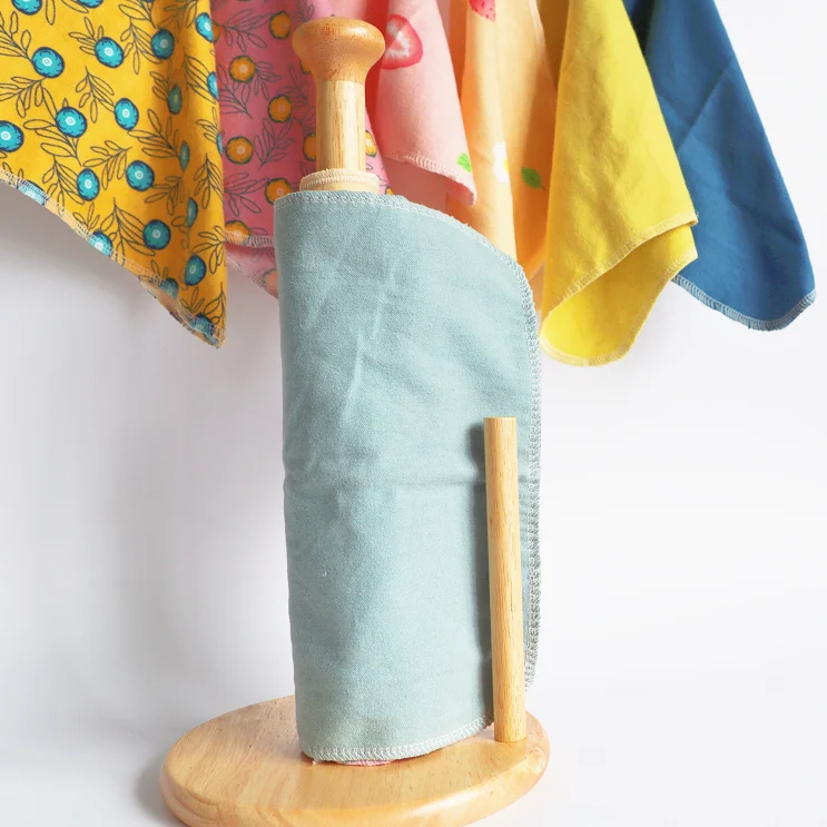 Reusable Paperless Household Cotton Cloth Roll Kitchen Unpaper Towel