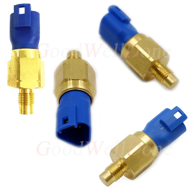 Prywog Pack-1 Car Engine Water Temperature Sensor, 2 Pin Plug And Play Original Replacement 15404280 12191170 60811520 12608814, ECT Temperature Sensor With Gasket, Compatible With Delphi (Gold