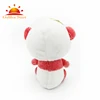 red and white color special plush panda toy hot sale plush toy panda keychain