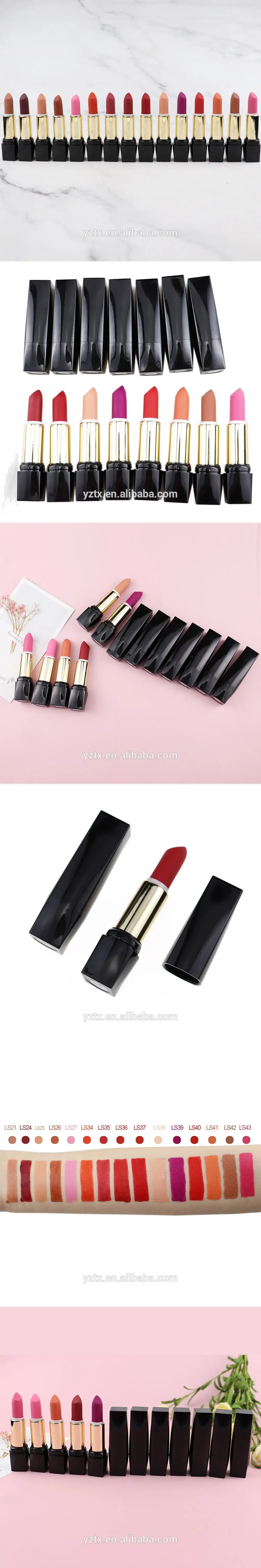 matte metal lipstick tube