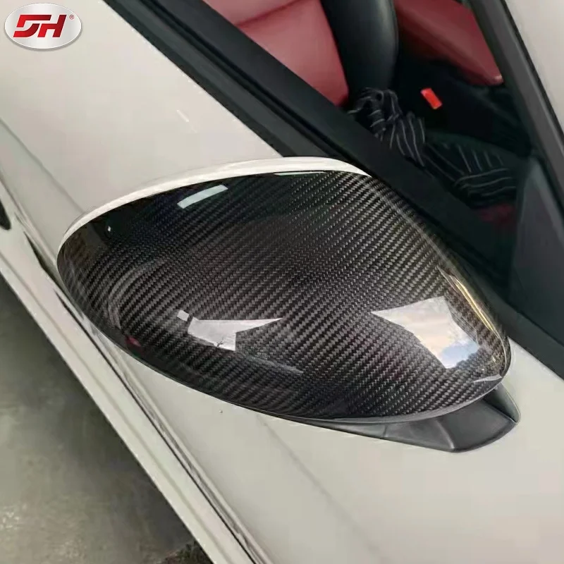 paste carbon fiber mirror cover mirror case side mirror house for 718 cayman boxster 982 model 2016-up