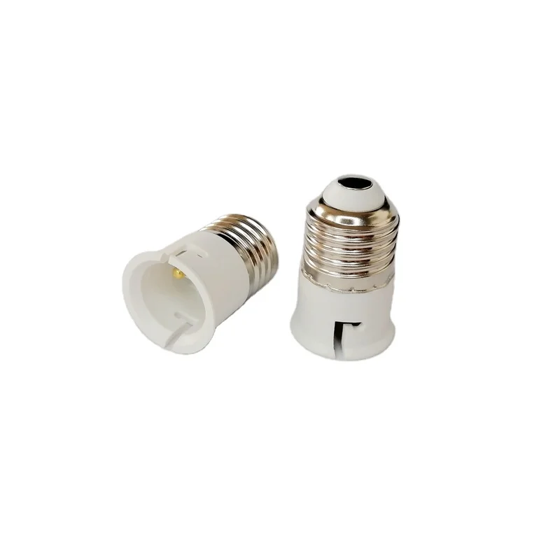 eu b22 to e27 bulb holder adapter b22 white convertor lamp holder for vintage socket