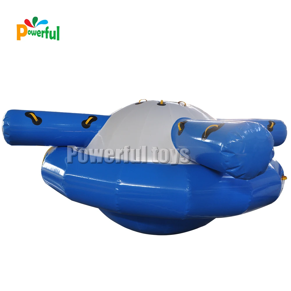 Water park Funny floating peg-top inflatable saturn water games toys Traction UFO