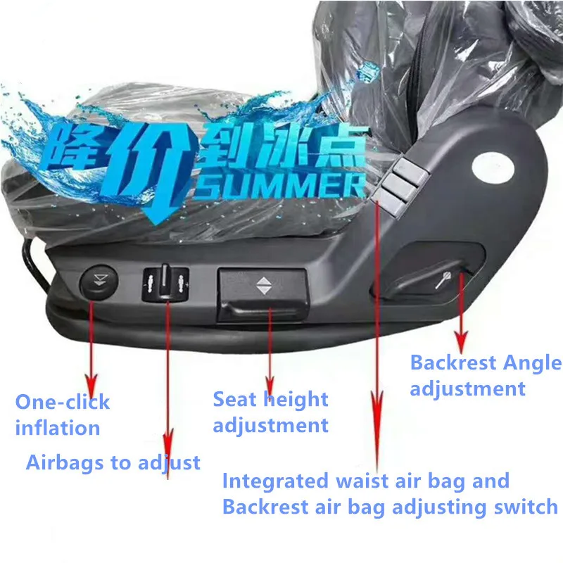 Comfortable Air Suspension Truck Driver Seat With Ventilation And