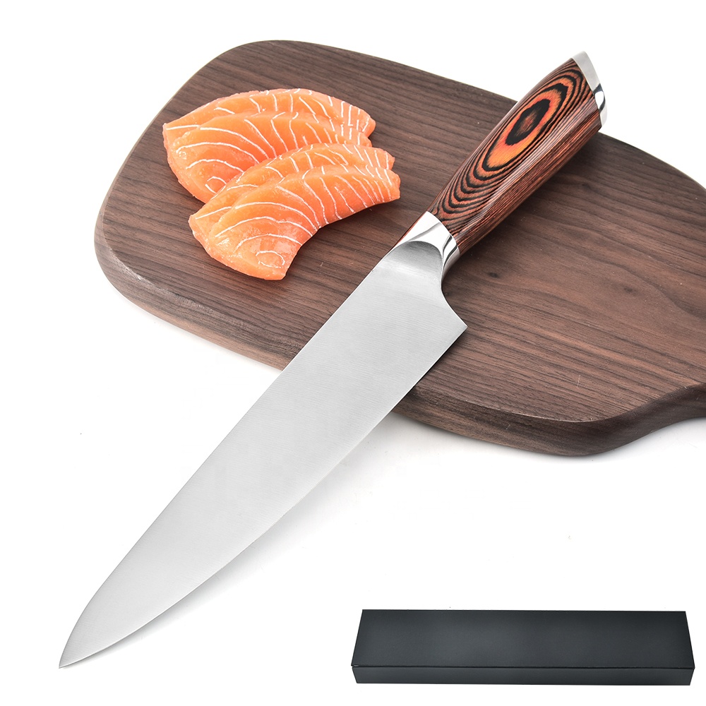 
High quality kitchen knife 5cr15 stainless steel chef knife with gift box 