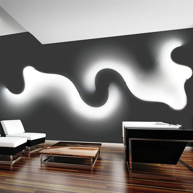 
Newest Creative Acrylic Curve wall Light Nordic Led Belt Wall Sconce Snake LED Lamp For Decor 