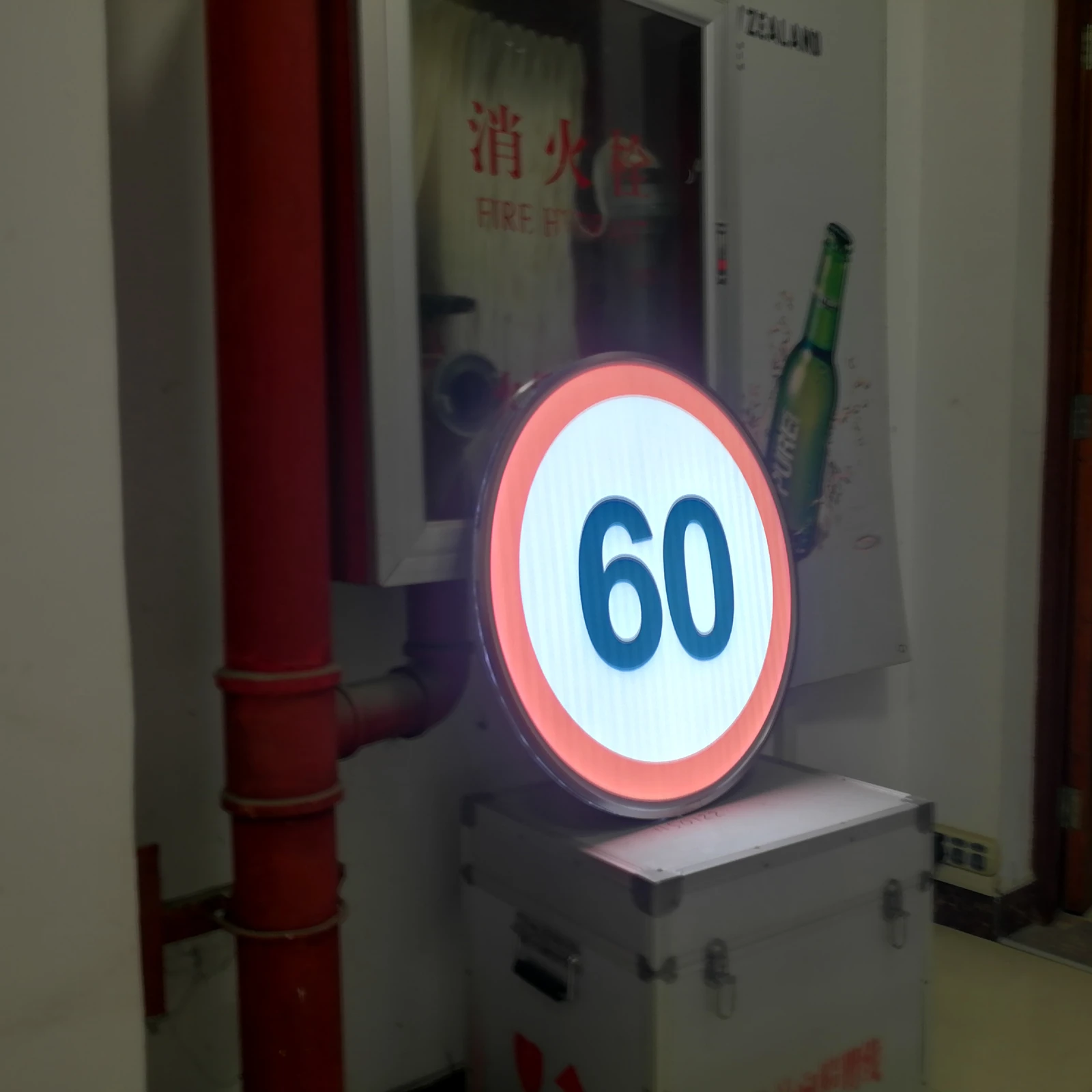 Led Embedded Warnign Sign LED Warning Sign Safety Flashing Board Road Safety Traffic Warning ...