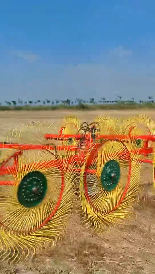 Rotary 4 Discs Finger Wheel Lawn Mower Hay Rake - Buy Finger Wheel Hay ...