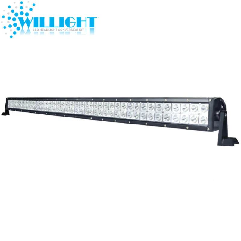 DC9-30V 42 Inch 240W 20400LM wholesale led curved offroad  light bar for trucks