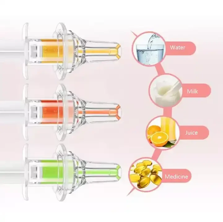 High Quality Infant Kids Smart Medicine Dispenser Needle Feeder Squeeze Baby Food Syringe Baby Fruit Juice Feeding Pacifier supplier