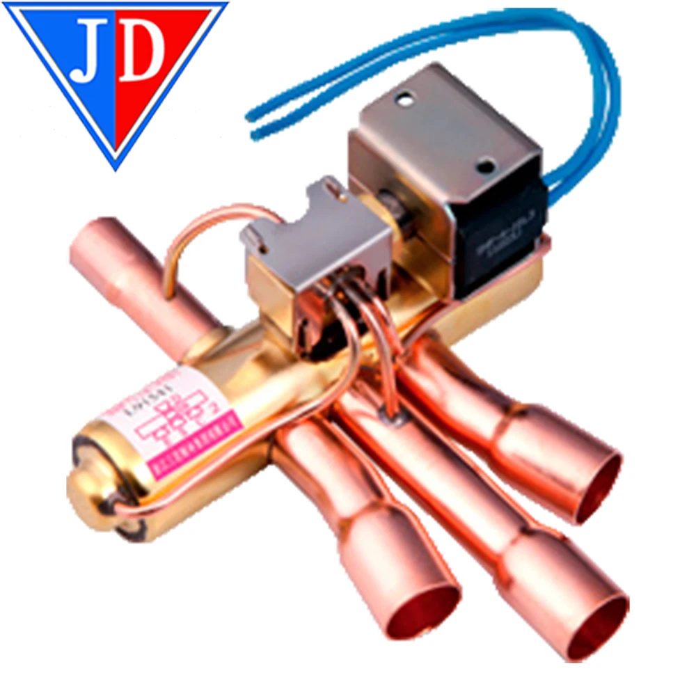 Brass 4 Way Reversing Valve 5/16*3/8 Shf4h23up For Refrigeration