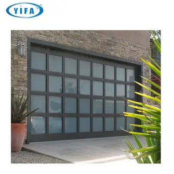 Puerta De Garaje De Vidrio Transparente De Elevación Automática