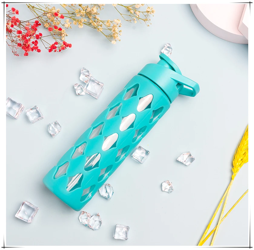 Chin Rest Water Bottles Bpa Free Protective Sleeve Silicone Sports