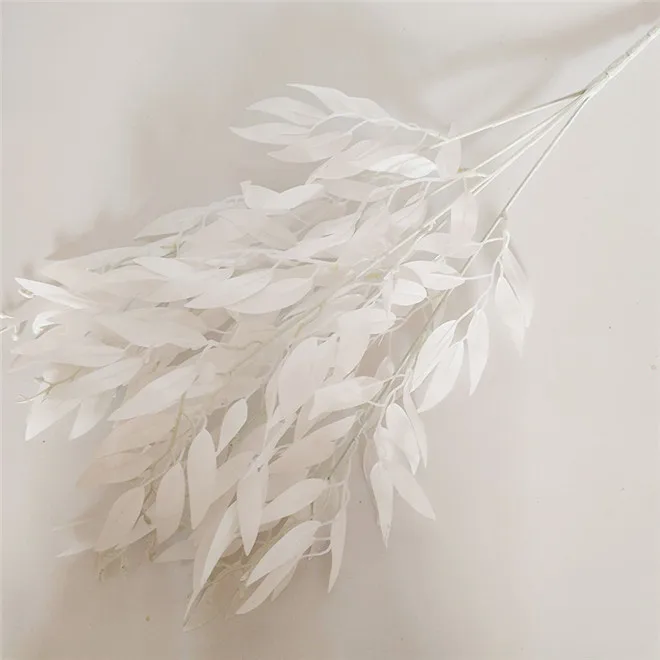 Green Fabric Leaves Factory Wholesale Artificial Willow Leaves