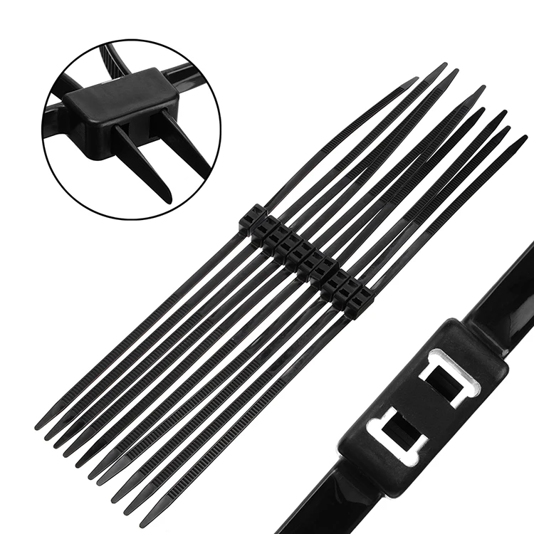 12x700mm Police Plastic Handcuffs Double Flex Cuff Disposable Zip Ties