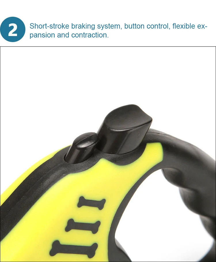 New Design Idea Amazon Hot Sale Eco-friendly Automatic Retractable Pet Leash Comfortable Handle Retractable Dog Leash 