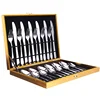 Brilliant Custom Metal Stainless Steel Hotel 24pcs Cutlery Set with case