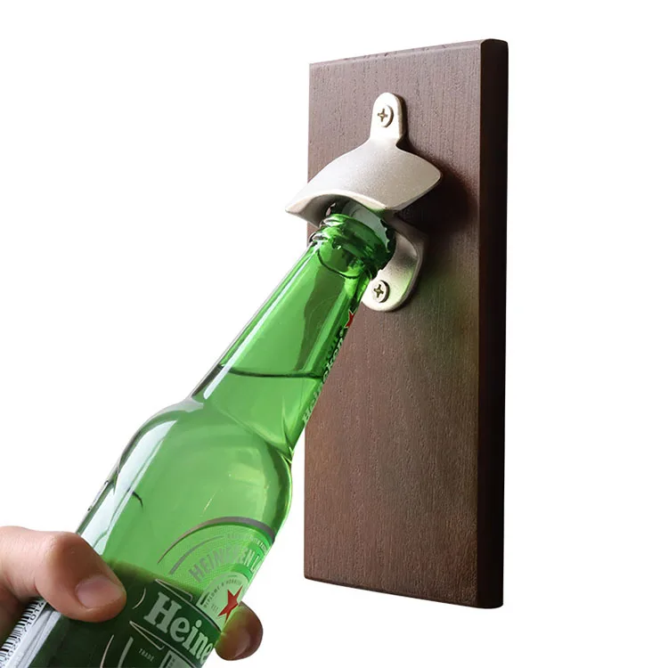Customized Vintage Wall Mounted Wooden Metal Bottle Opener With Cap Catcher Magnetic Bottle Opener Buy Wall Mounted Wooden Metal Bottle Opener With Cap Catcher Customized Bottle Opener Magnetic Bottle Opener Product On Alibaba Com