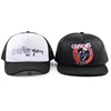 Hot selling black mesh snapback cap,custom image silk printing trucker hat