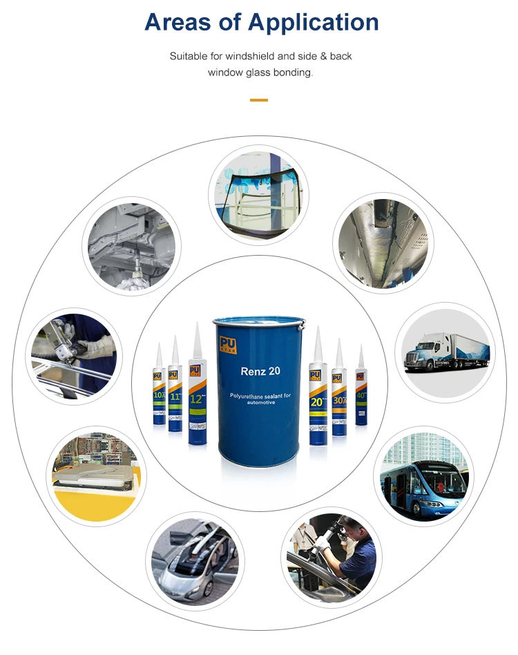 Auto Glass Polyurethane Sealant Primer For Windshield Replacement 1002a