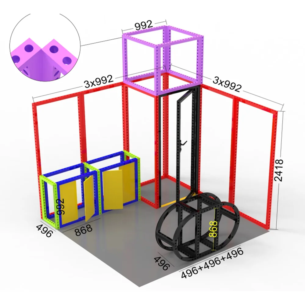 Custom 3x3 Expo Mall Booth Backdrop Stand Exhibition Booth For Trade