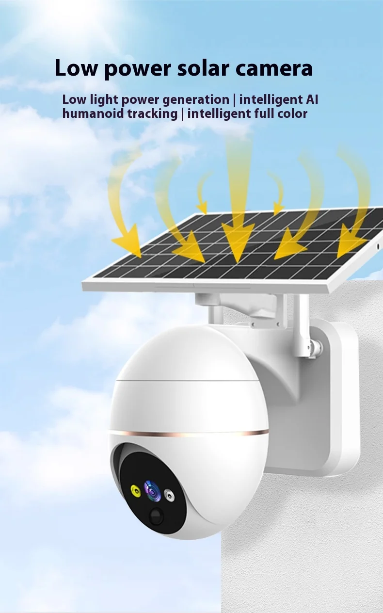 Cloudbirds V360pro 4K HD AI IP Camera Outdoor Smart 3MP Binocular Remote Solar Power Battery Alarm Message Reminder Cloud Data