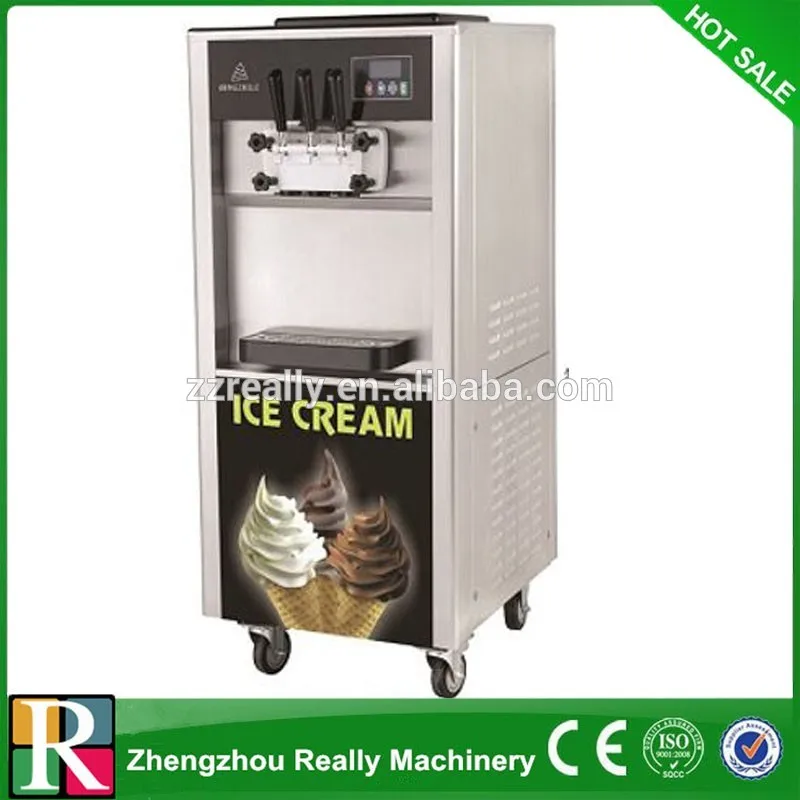 Coffee Shop Ice Cream Machine Commercial Soft Serve Ice Cream Making