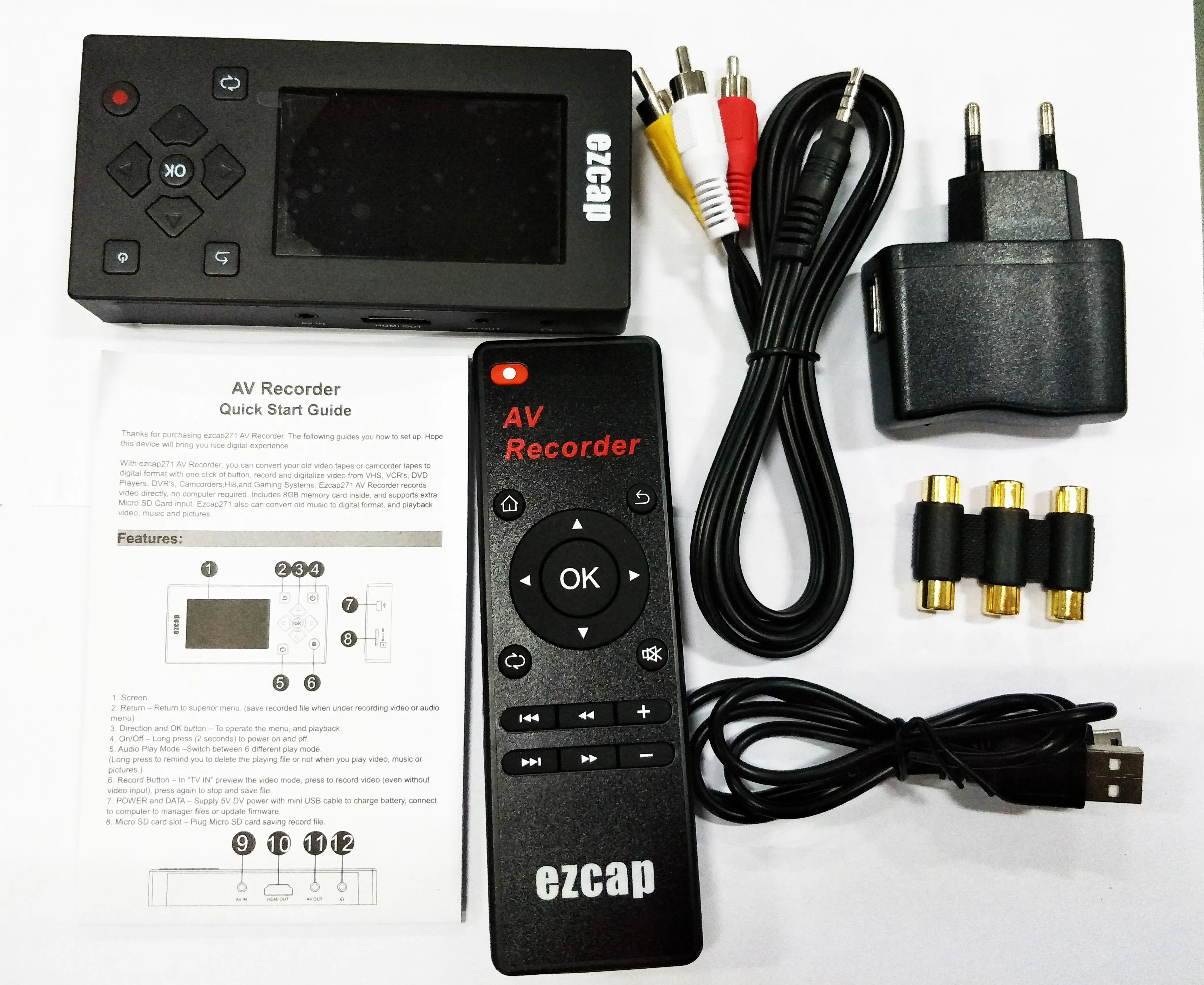 Av Player Video To Digital Converter Standalone Media Av Recorder And