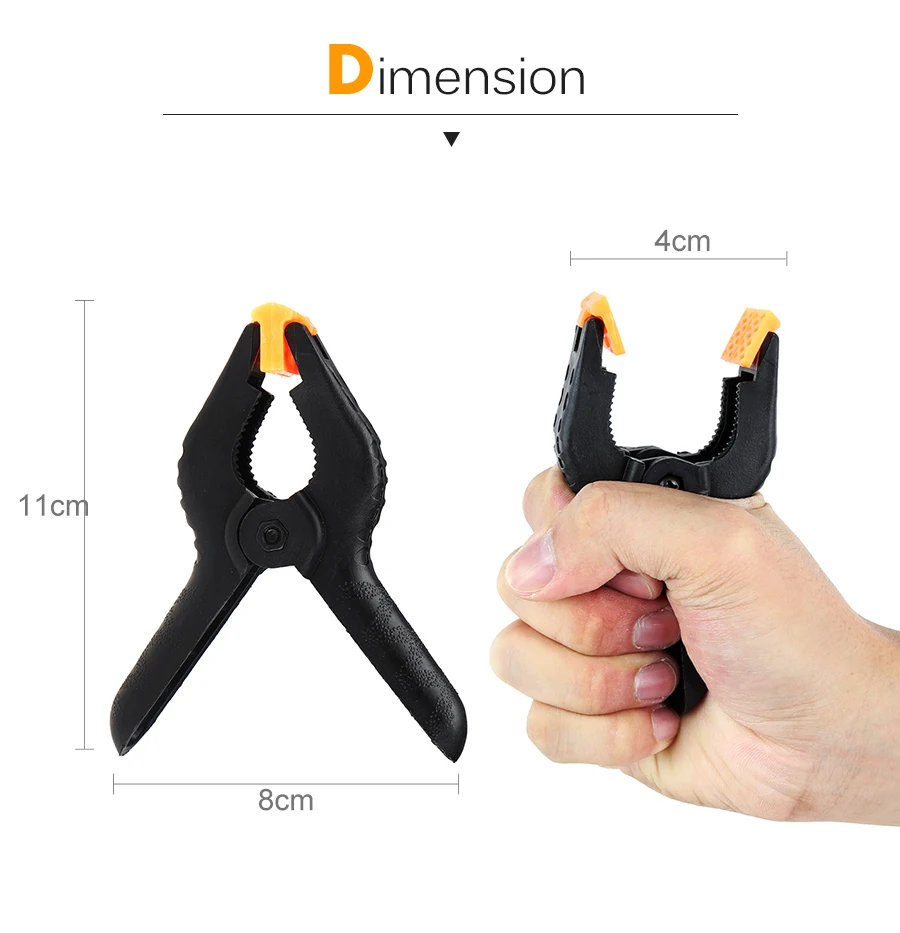 Plastic Tight Clip Clamp Photographic Equipment Universal Use for Photography Paper Background Backdrop Stand Holder