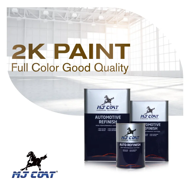 Car Paint Acrylic 1k 2k Solid Color Base Coat Top Coat Automotive