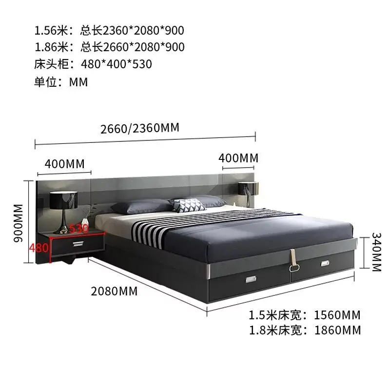 Modern Hinged Storage Bed King Hydraulic Storage Bed Buy Hydraulic