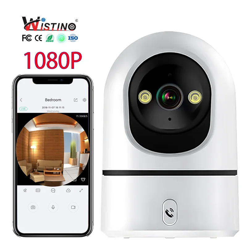 MicroSD card slot location on underside of 1080p WiFi dome camera housing