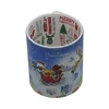 Custom Logo Christmas Theme Gift Ceramic 11oz Sublimation Mug Coffee Mug Blank White Surface Inner Printed