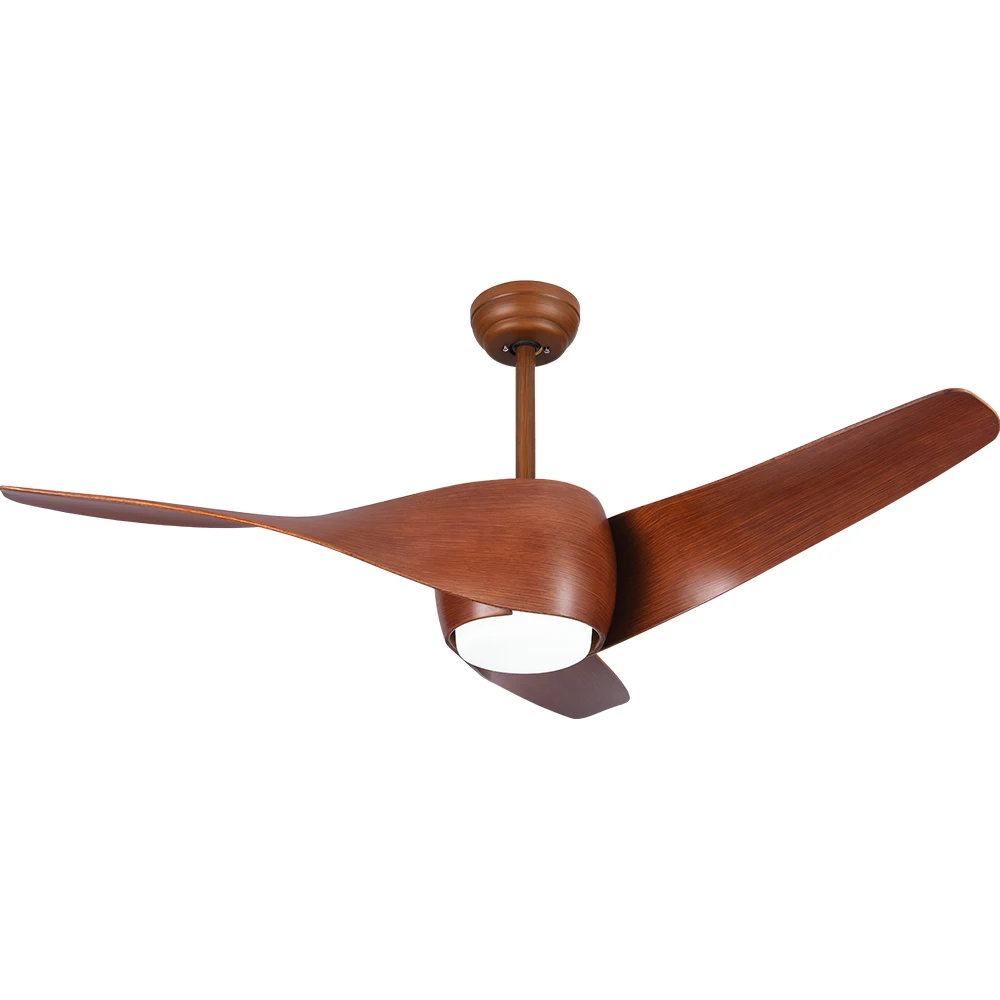 Orient Style Air Light Ceiling Fan Lamp Wooden Color DC Ceiling Fan Light With Customized Design